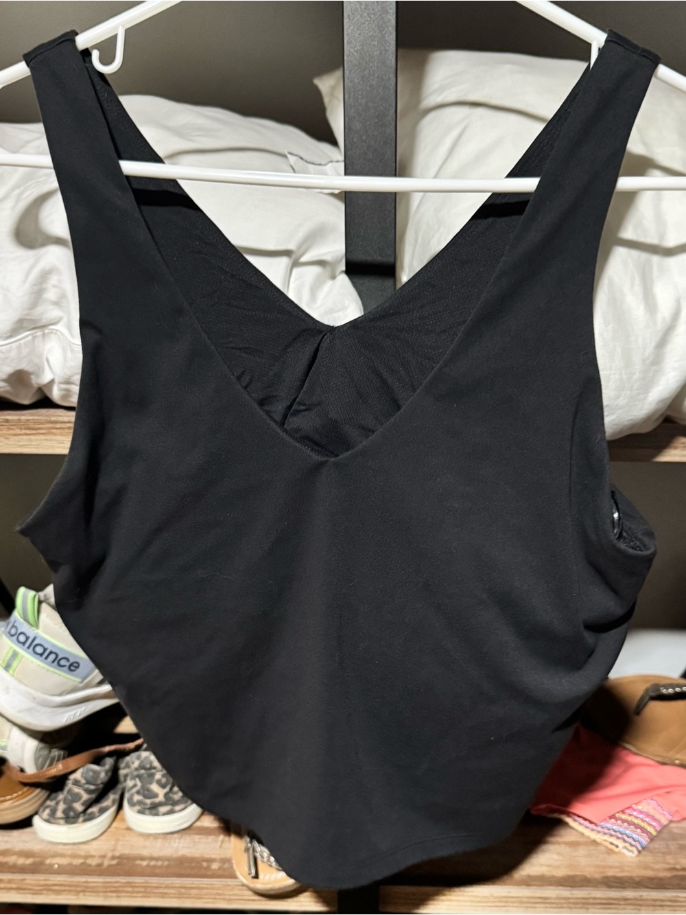 all in motion Black V‑Back Sports Bra